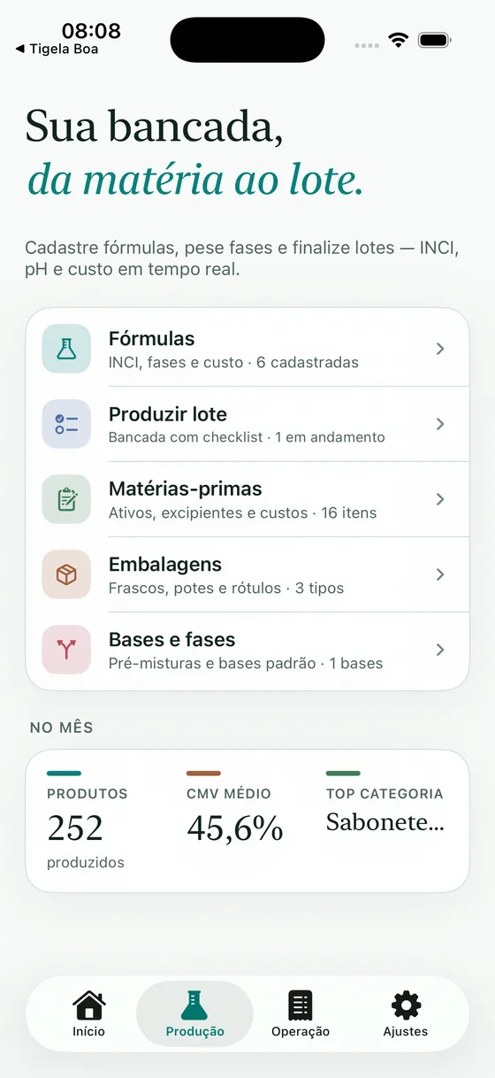 Produção em escala